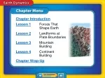 Forces Shaping Earth's Surface: Plate Motion Impacts - slide 1