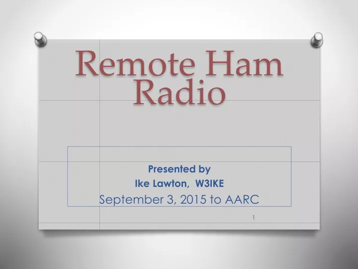 remote ham radio