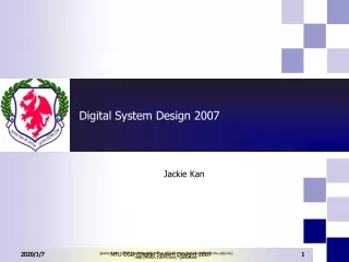 Digital System Design 2007