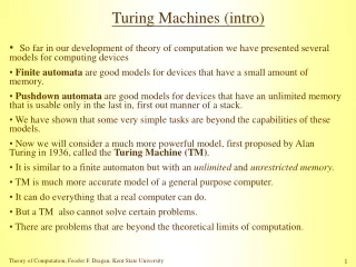 Turing Machines (intro)