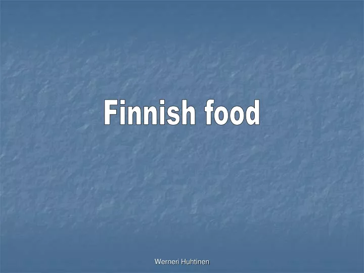 finnish food