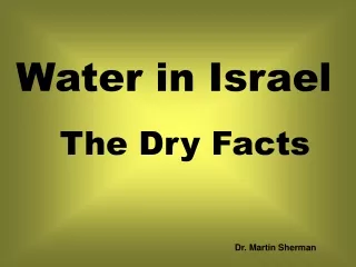 Water in Israel
