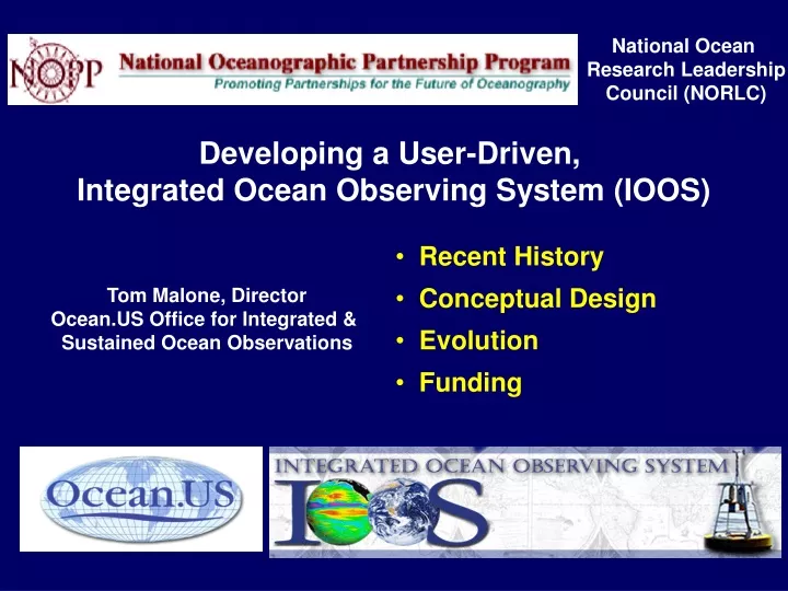 national ocean research leadership council norlc