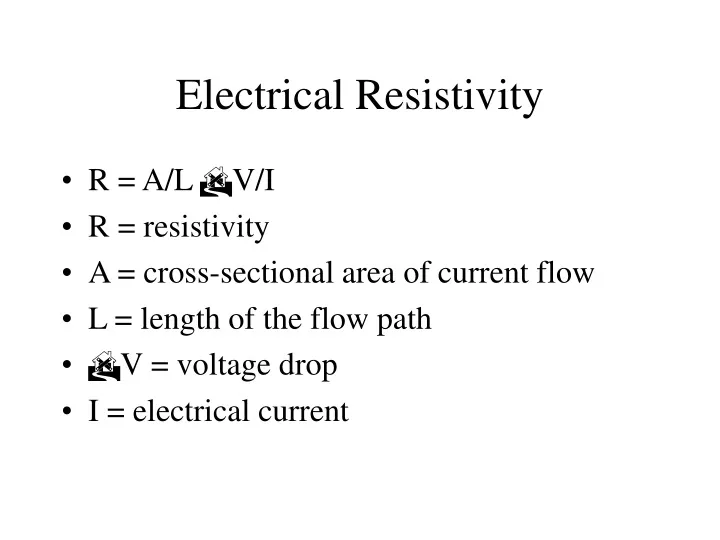 electrical resistivity