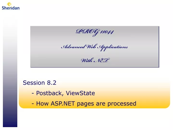 session 8 2 postback viewstate how asp net pages