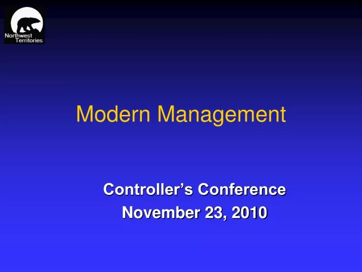 modern management