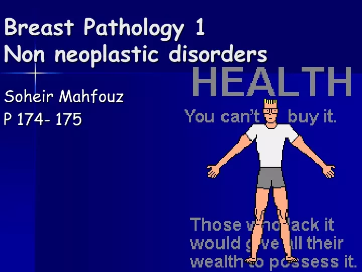 breast pathology 1 non neoplastic disorders