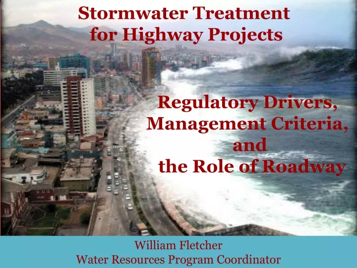 stormwater treatment for highway projects