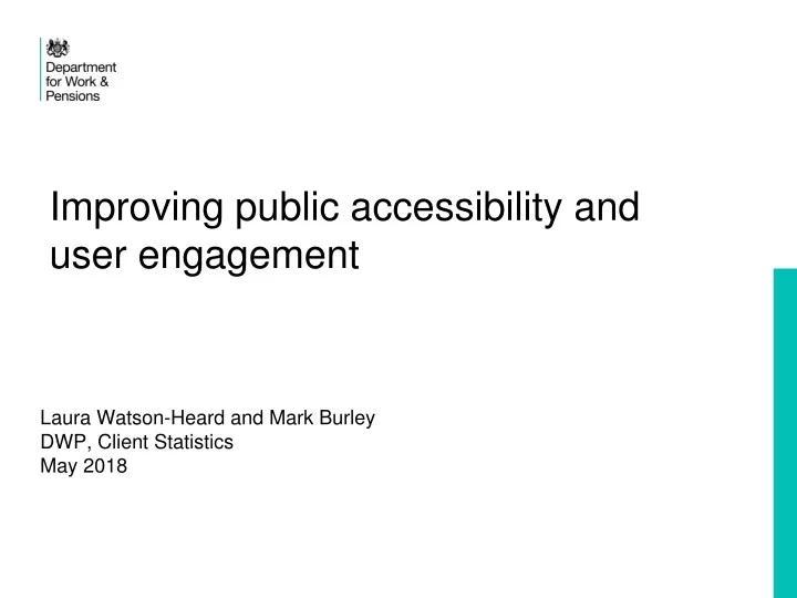improving public accessibility and user engagement