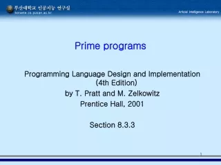Prime programs