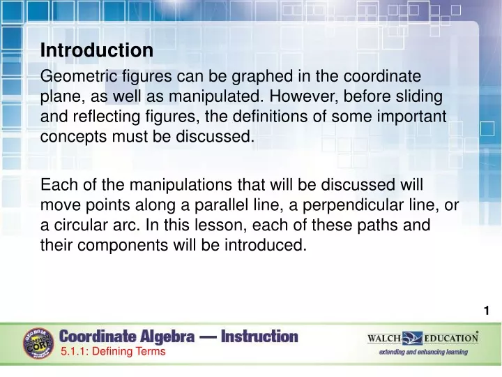 introduction geometric figures can be graphed