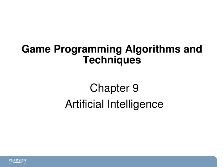 game programming algorithms and techniques