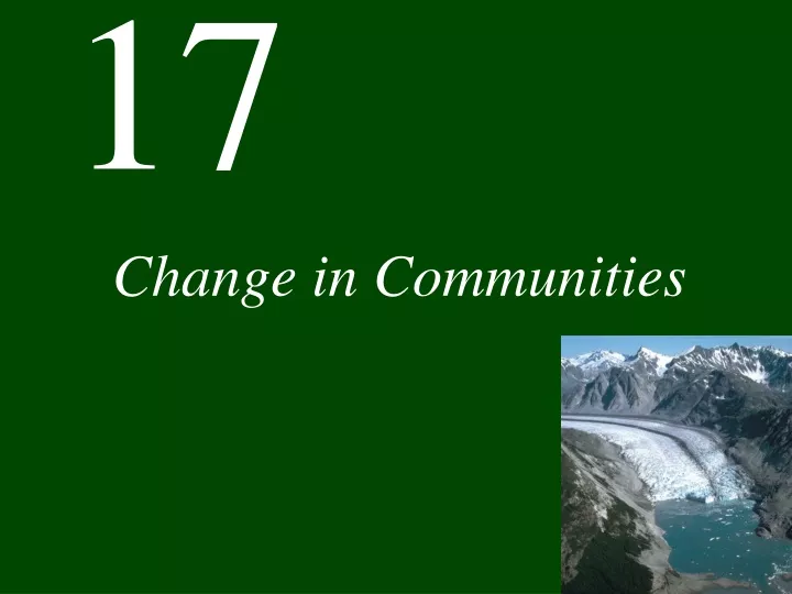 change in communities