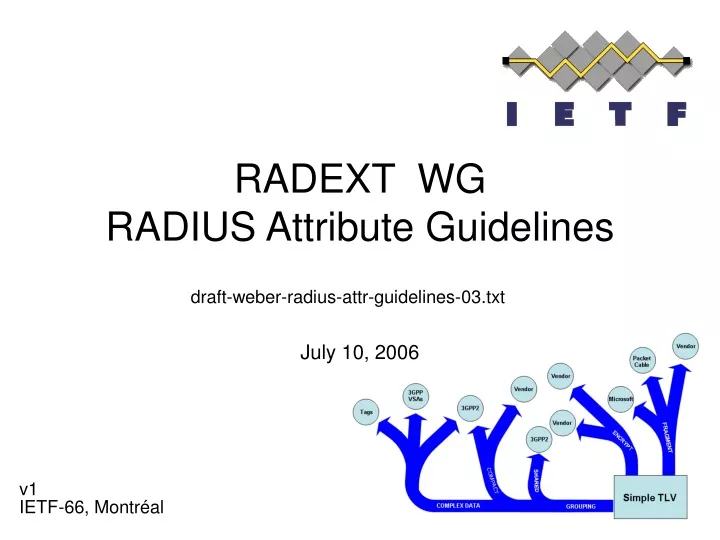 radext wg radius attribute guidelines