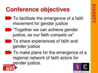 Conference objectives