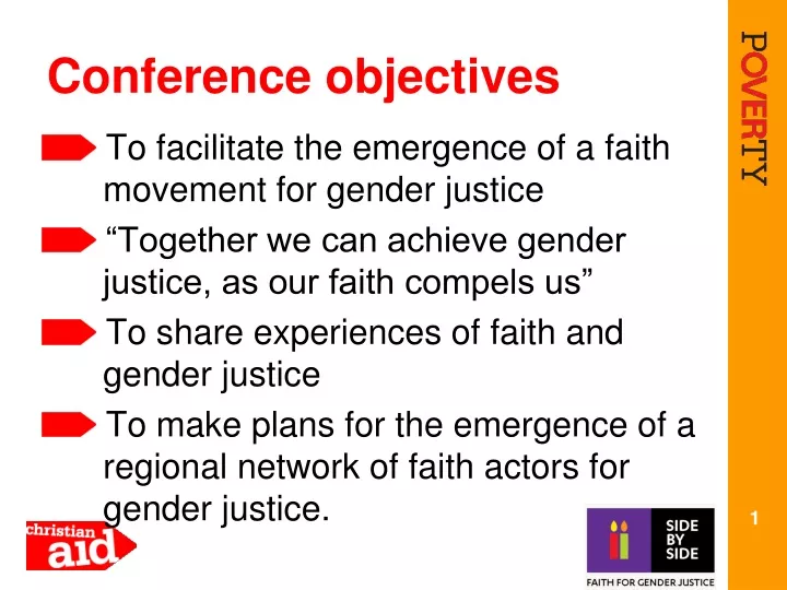 conference objectives