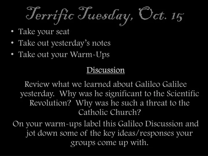 terrific tuesday oct 15