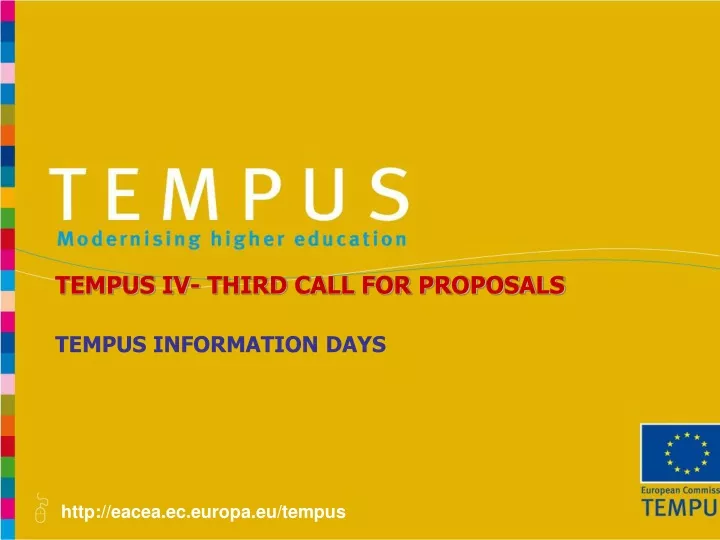 tempus iv third call for proposals