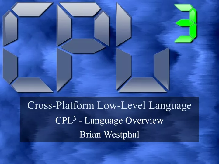 cross platform low level language