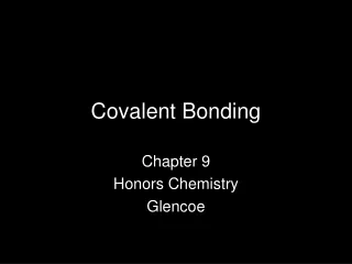 Covalent Bonding