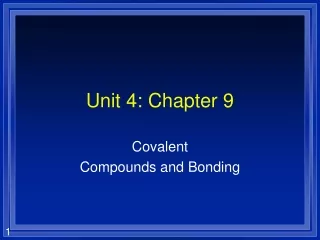 Unit 4: Chapter 9