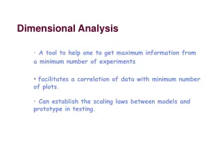 Dimensional Analysis