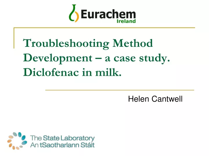 troubleshooting method development a case study diclofenac in milk