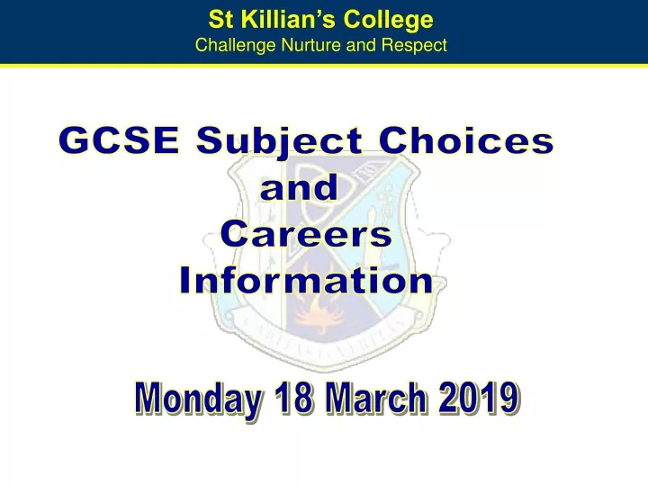 gcse subject choices and careers information