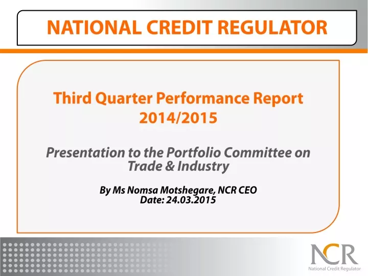 third quarter performance report 2014 2015