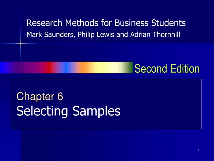 research methods for business students mark