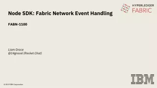 Node SDK: Fabric Network Event Handling FABN-1100