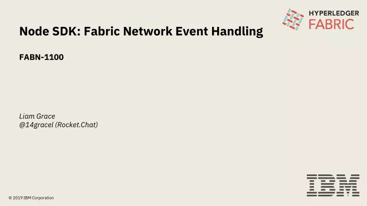 node sdk fabric network event handling fabn 1100
