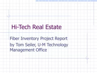 Hi-Tech Real Estate