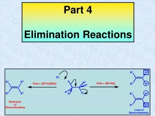 Part 4 Elimination Reactions