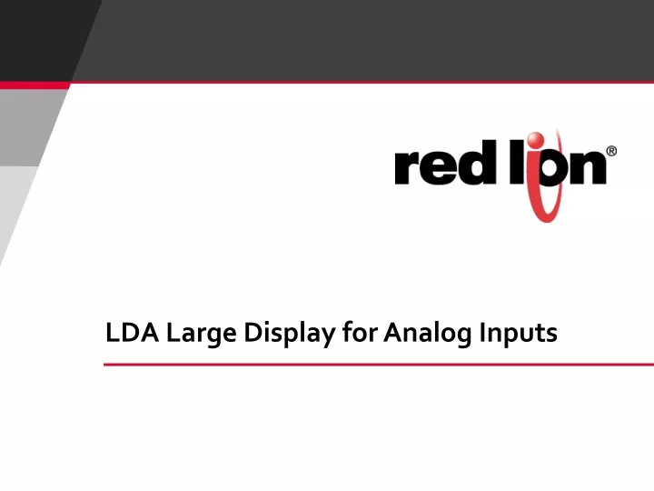 lda large display for analog inputs