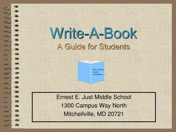write a book a guide for students