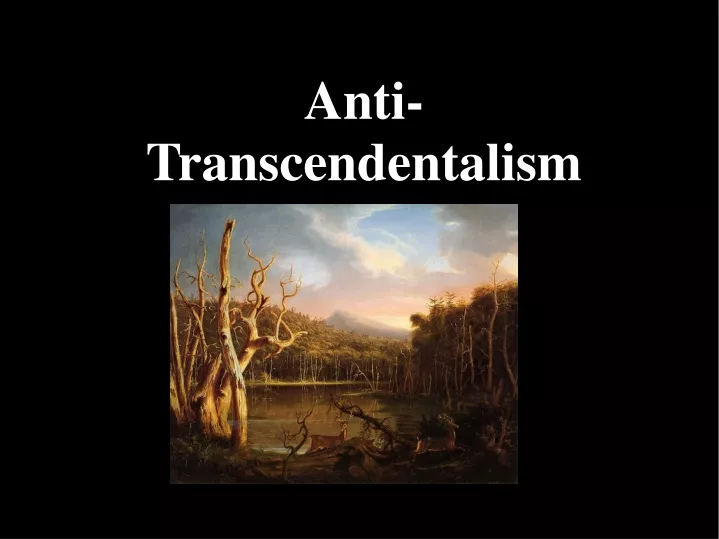 anti transcendentalism