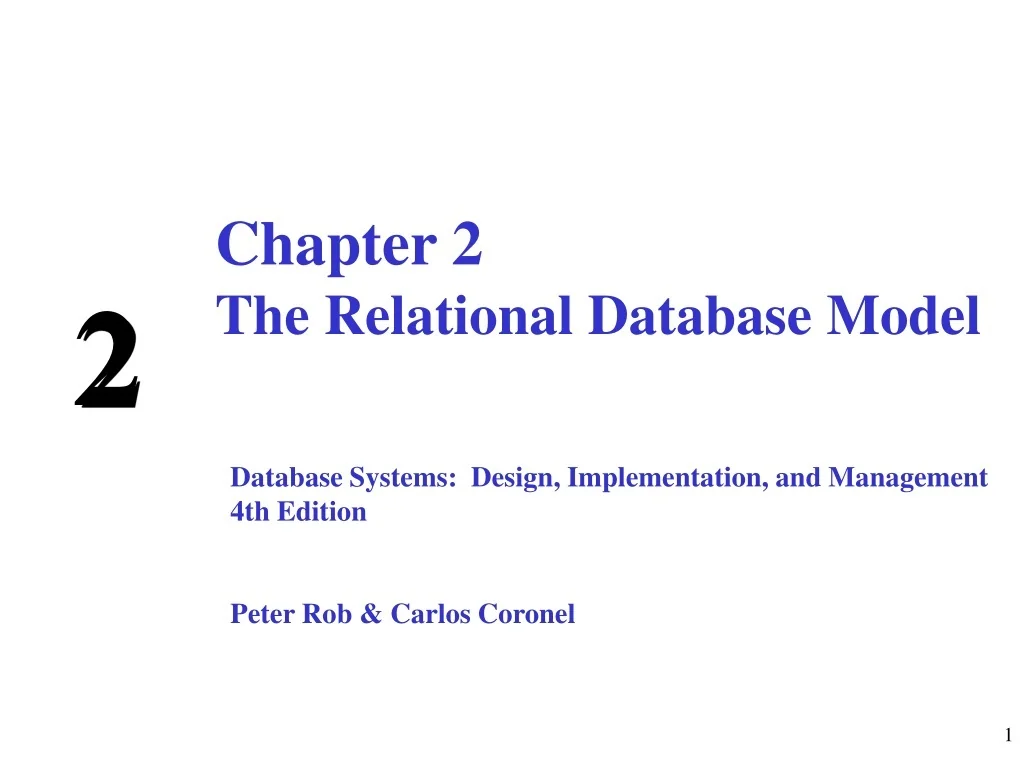 PPT - Relational Databases: Logical Data Viewing PowerPoint ...