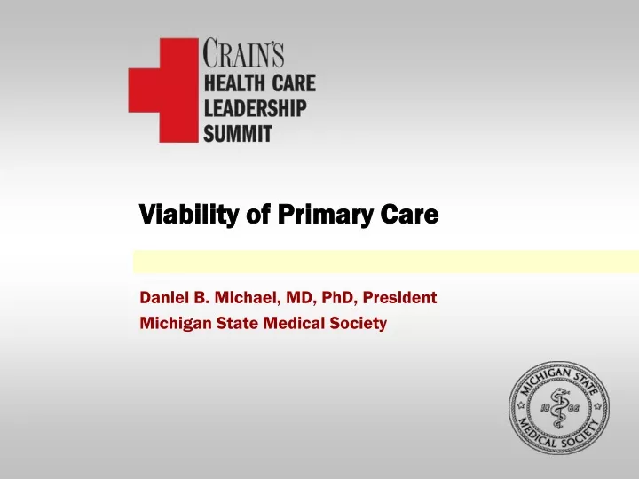 viability of primary care