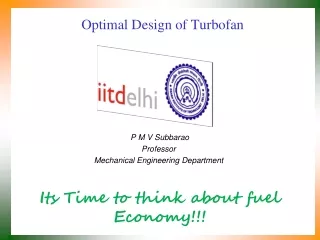 Optimal Design of Turbofan