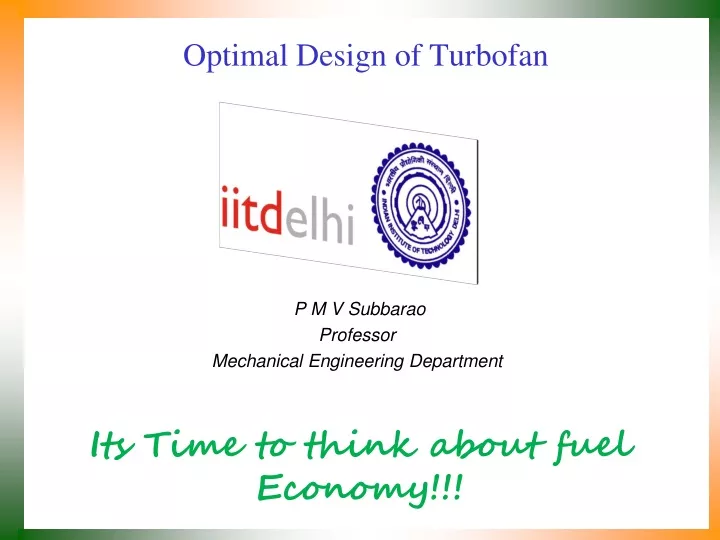 optimal design of turbofan