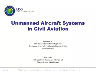 Unmanned Aircraft Systems in Civil Aviation