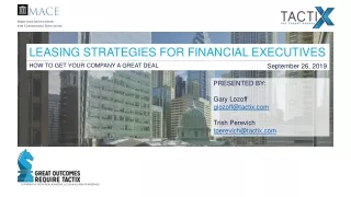 leasing strategies for financial executives