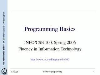 Programming Basics