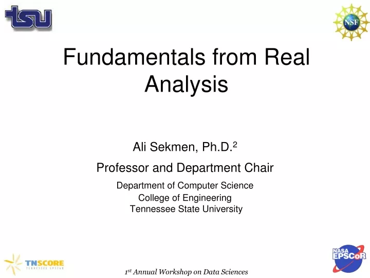fundamentals from real analysis
