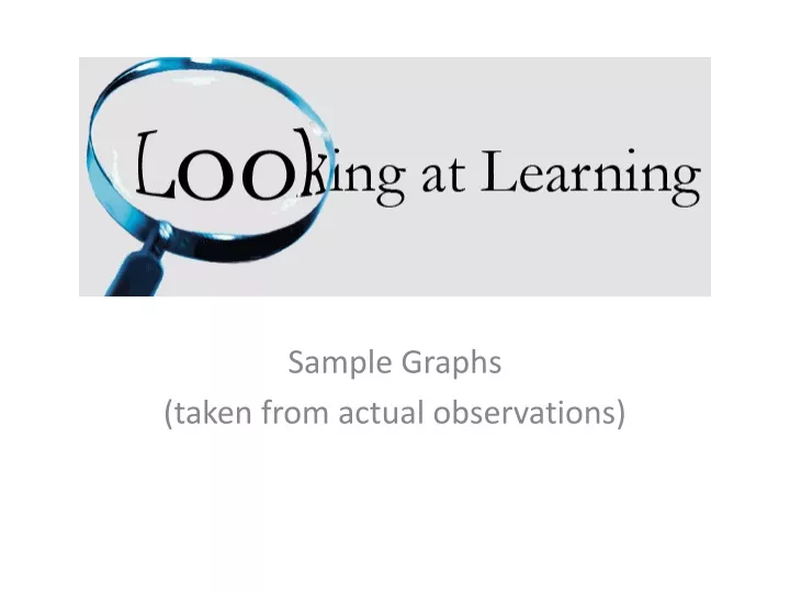 sample graphs taken from actual observations