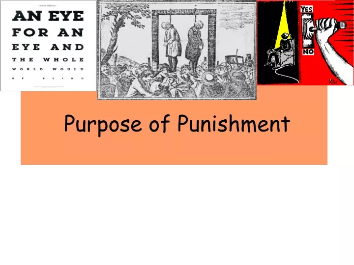 purpose of punishment
