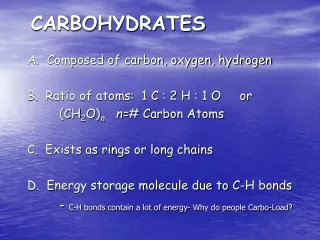 CARBOHYDRATES