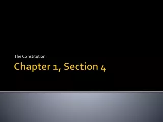 Chapter 1, Section 4