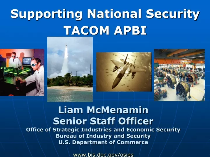 supporting national security tacom apbi